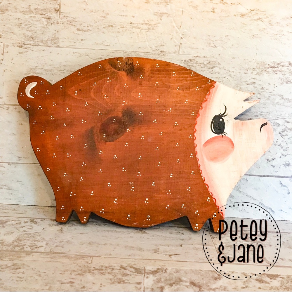 { P E T E Y & J A N E } Vintage Wood Cut Out